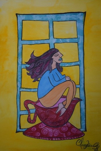 La ventana y el café.