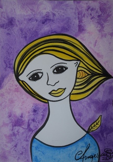 Mujer Hoja
